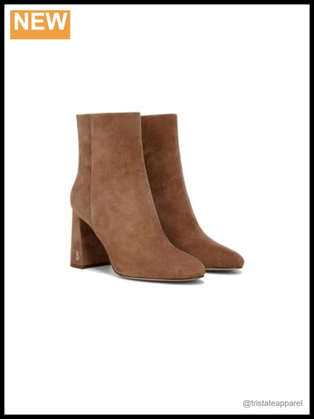 Sam Edelman Daria Ankle Booties Women's Leather Block Heel Zip Boots
